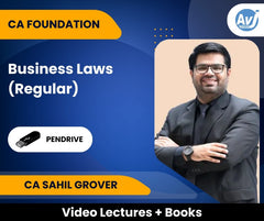 CA Foundation Business Laws (Regular) Video Lectures by CA Sahil Grover (Pendrive)