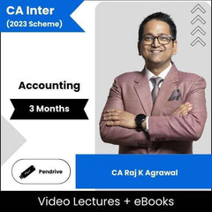 CA Foundation Accounting Video Lectures By CA Raj K Agrawal (Pendrive + eBooks, 3 Months)
