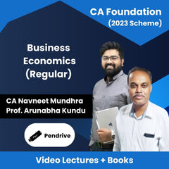 CA Foundation (2023 Scheme) Business Economics (Regular) Video Lectures By CA Navneet Mundhra, Prof Arunabha Kundu (Pendrive)