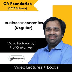 CA Foundation Business Economics (Regular) Video Lectures by Prof Omkar Iyer (Pendrive)