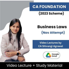 CA Foundation (2023 Scheme) Business Laws Video Lectures by CA Shivangi Agrawal Nov Attempt (Download)