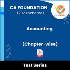 CA Foundation (2023 Scheme) Accounting (Chapter-wise) Test Series (Online)