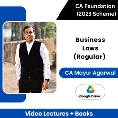 CA Foundation (2023 Scheme) Business Laws (Regular) Video Lectures by CA Mayur Agarwal (Download)