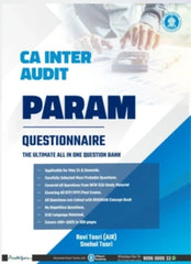 CA Inter (2023 Scheme) Audit PARAM Question Bank Book by CA Ravi Taori