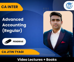 CA Inter Advanced Accounting (Regular) Video Lectures by CA Jitin Tyagi (Pendrive)