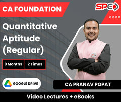 CA Foundation Quantitative Aptitude (Regular) Video Lectures by CA Pranav Popat (Google Drive + eBooks, 9 Months, 2 Times)