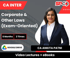 CA Inter Corporate & Other Laws (Exam-Oriented) Video Lectures by CA Ankita Patni (Google Drive, 6 Months, 2 Times)