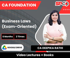 CA Foundation Business Laws (Exam-Oriented) Video Lectures by CA Deepika Rathi (Google Drive + Books, 6 Months, 2 Times)