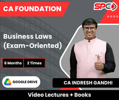 CA Foundation Business Laws (Exam-Oriented) Video Lectures by CA Indresh Gandhi (Google Drive + Books, 6 Months, 2 Times)