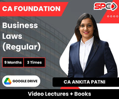 CA Foundation Business Laws (Regular) Video Lectures by CA Ankita Patni (Google Drive + Books, 9 Months, 3 Times)