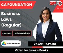 CA Foundation Business Laws (Regular) Video Lectures by CA Ankita Patni (Google Drive + Books, 9 Months, Unlimited Times)