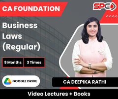 CA Foundation Business Laws (Regular) Video Lectures by CA Deepika Rathi (Google Drive + Books, 9 Months, 3 Times)
