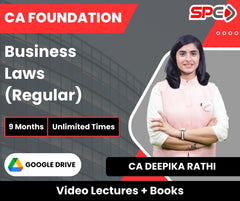 CA Foundation Business Laws (Regular) Video Lectures by CA Deepika Rathi (Google Drive + Books, 9 Months, Unlimited Times)