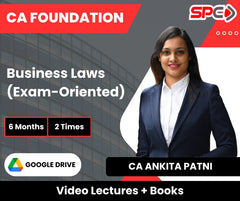 CA Foundation Business Laws (Exam-Oriented) Video Lectures by CA Ankita Patni (Google Drive + Books, 6 Months, 2 Times)