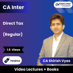 CA Inter Direct Tax (Regular) Video Lectures by CA Shirish Vyas (Pendrive, 1.5 Views)