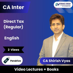 CA Inter Direct Tax (Regular) Video Lectures in English by CA Shirish Vyas (Pendrive, 2 Views)