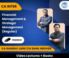 CA Inter Financial Management & Strategic Management (Regular) Video Lectures by CA Gaurav Jain, CA Sahil Grover (Pendrive)