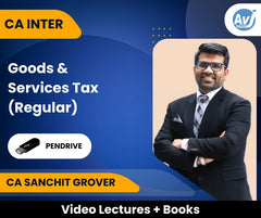 CA Inter Goods & Services Tax (Regular) Video Lectures by CA Sanchit Grover (Pendrive)