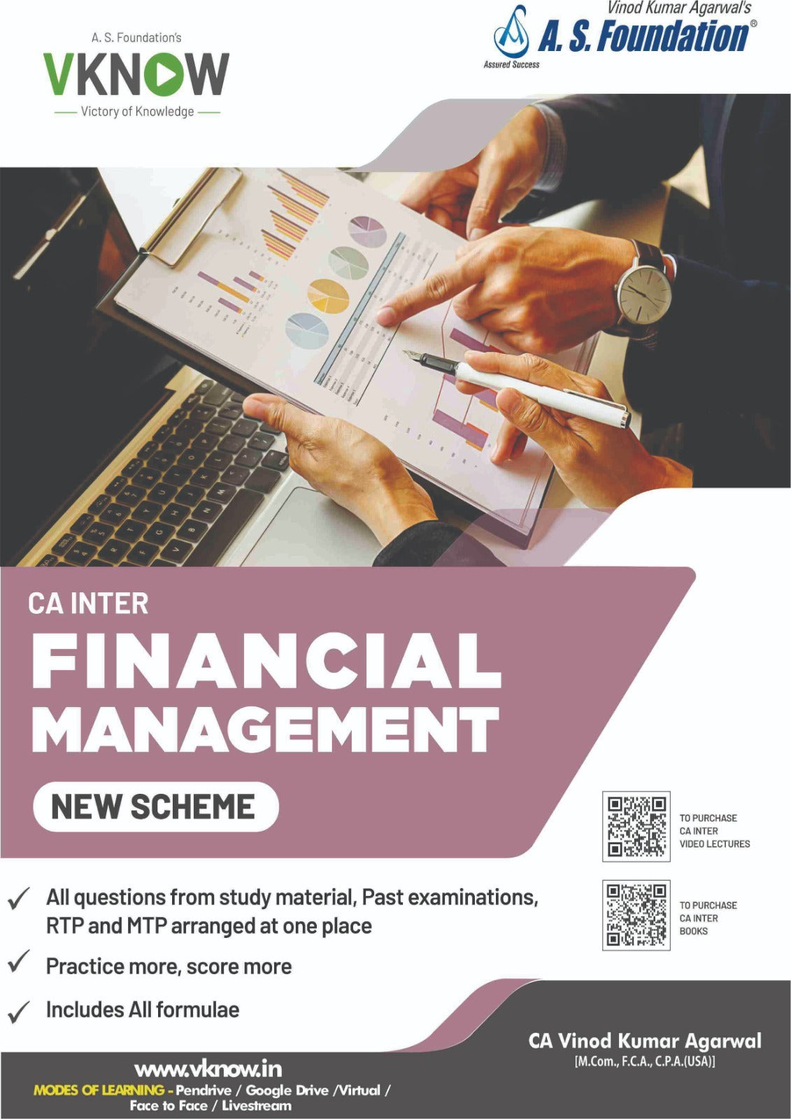 CA Inter (2023 Scheme) Financial Management Question Bank Book by CA Vinod Kumar Agarwal