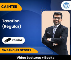 CA Inter Taxation (Regular) Video Lectures by CA Sanchit Grover (Pendrive)