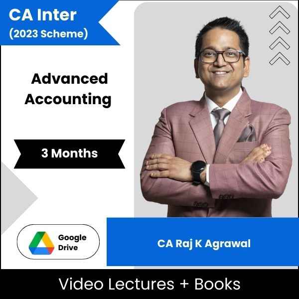 CA Inter Advanced Accounting Video Lectures By CA Raj K Agrawal (Download + Books, 3 Months)