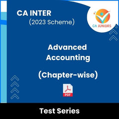 CA Inter (2023 Scheme) Advanced Accounting (Chapter-wise) Test Series (Online)