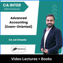 CA Inter (2023 Scheme) Advanced Accounting (Exam-Oriented) Video Lectures by CA Jai Chawla (Pendrive)