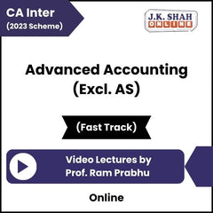 CA Inter (2023 Scheme) Advanced Accounting (Excl. AS) (Fast Track) Video Lectures by Prof Ram Prabhu (Online)