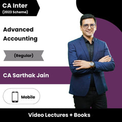 CA Inter Advanced Accounting (Regular) Video Lectures by CA Sarthak Jain (Mobile)
