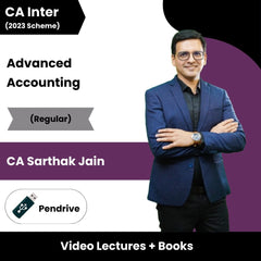 CA Inter Advanced Accounting (Regular) Video Lectures by CA Sarthak Jain (Pen Drive)