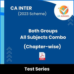 CA Inter (2023 Scheme) Both Groups All Subjects Combo (Chapter-wise) Test Series (Online)