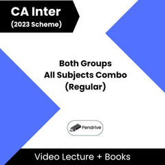 CA Inter (2023 Scheme) Both Groups All Subjects Combo (Regular) Video Lectures (Pendrive)