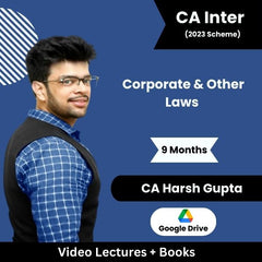 CA Inter Corporate & Other Laws (Regular) Video Lectures by CA Harsh Gupta (Google Drive, 10 Months, 1.5 Views)