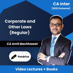 CA Inter (2023 Scheme) Corporate and Other Laws (Regular) Video Lectures By CA Amit Bachhawat (Pendrive)