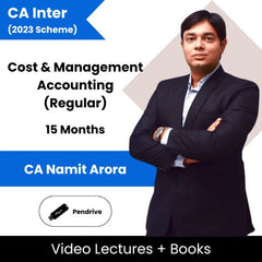 CA Inter (2023 Scheme) Cost & Management Accounting (Regular) Video Lectures By CA Namit Arora (Pendrive, 15 Months)