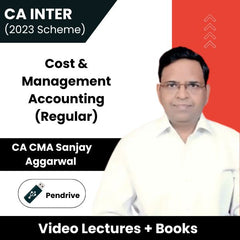 CA Inter (2023 Scheme) Cost & Management Accounting (Regular) Video Lectures by CA CMA Sanjay Aggarwal (Pendrive)