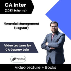 CA Inter (2023 Scheme) Financial Management (Regular) Video Lectures by CA Gaurav Jain (Pendrive)