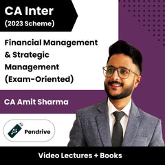 CA Inter Financial Management & Strategic Management (Exam-Oriented) Video Lectures by CA Amit Sharma (Pendrive)
