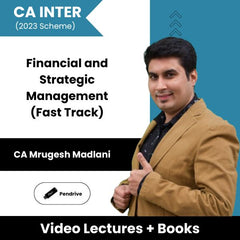 CA Inter Financial and Strategic Management (Fast Track) Video Lectures By CA Mrugesh Madlani (Pen Drive)