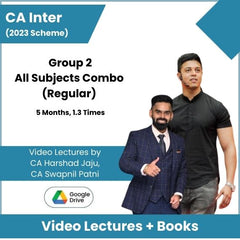 CA Inter (2023 Scheme) Group 2 All Subjects Combo (Regular) Video Lectures by CA Harshad Jaju, CA Swapnil Patni (Google Drive, 5 Months, 1.3 Times)