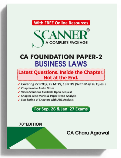 Shuchita Scanner CA Foundation Paper-2 Business Laws Green Edition