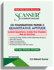 Shuchita Scanner CA Foundation Paper-3 Quantitative Aptitude Green Edition