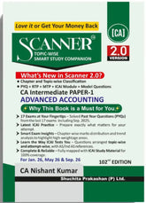 Shuchita Scanner CA Inter Paper - 1 Advanced Accounting Green Edition