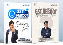 CA Inter GST (Reboot Questionnaire Book + Reboot Summary Book) Combo Book Set by CA Yashvant Mangal
