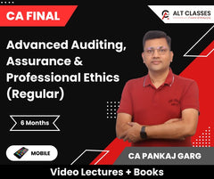 CA Final Advanced Auditing, Assurance & Professional Ethics (Regular) Video Lectures by CA Pankaj Garg (Mobile, 4 Months)