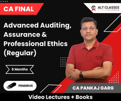 CA Final Advanced Auditing, Assurance & Professional Ethics (Regular) Video Lectures by CA Pankaj Garg (Pen Drive, 4 Months)