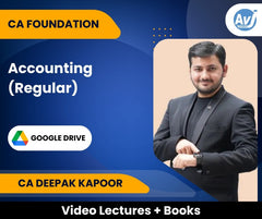 CA Foundation Accounting (Regular) Video Lectures by CA Deepak Kapoor (Google Drive)