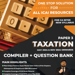 CA Inter (2023 Scheme) Taxation Compiler ebook by CA Ravi Agarwal