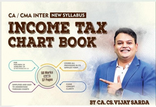 CMA Inter (2022 Syllabus) Direct Tax (Chart) Book by CA Vijay Sarda