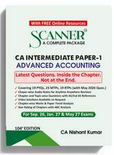 Shuchita Scanner CA Inter Paper - 1 Advanced Accounting Green Edition